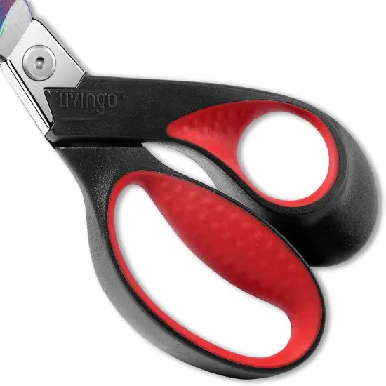 Industrial Scissors Heavy Duty: 9" Professional Multipurpose Shears Sharp Stainless Steel - Forged Titanium Coated Scissors for Fabric Sewing Carpet Craft Workshop Outdoor Home Office {5}