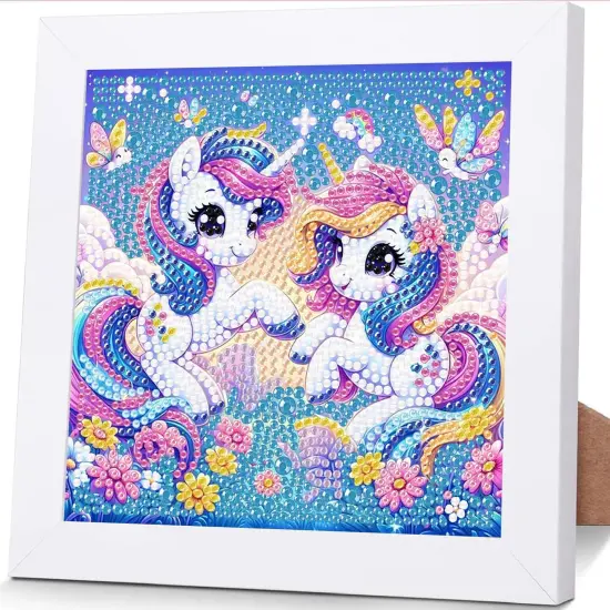 Cartoon Diamond Art Kits for Kids with Frame {1}