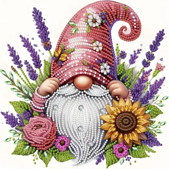 5D Special Shape Diamond Art Kits for Beginners, Gnomes Diamond Painting Kits for Adults {1}