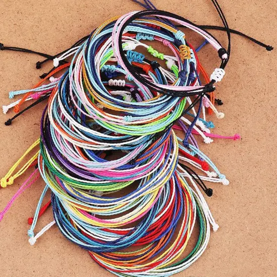 Waxed String 35 Colors 1mm 382 Yard | Waxed Polyester Cord Wax Cotton Cord Waxed Thread for DIY Bracelets Necklace Jewelry Making Friendship Bracelet 1 {4}