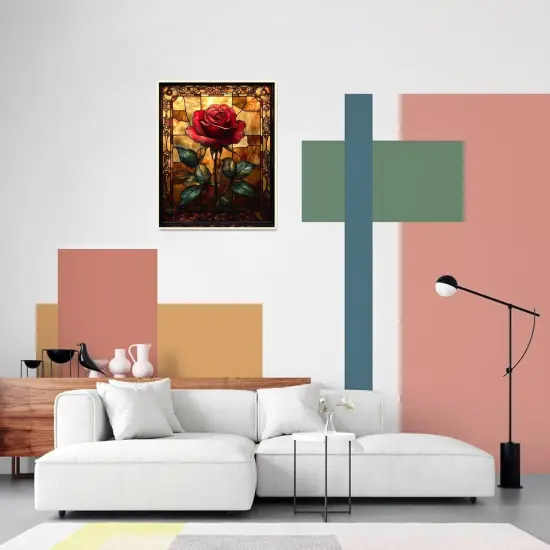 Rose Paint by Numbers Kit for Adults Beginner Flowers Oil Painting Kit Adult Paint by Number Kits on Canvas DIY Painting for Beginners Art by Numbers for Gifts Home Wall Decor 16x20 Inch {4}