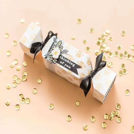 DCWV Double-Sided Cardstock Stack 12"X12" 36/Pkg-Honey Blossoms, W/Gold Foil {4}