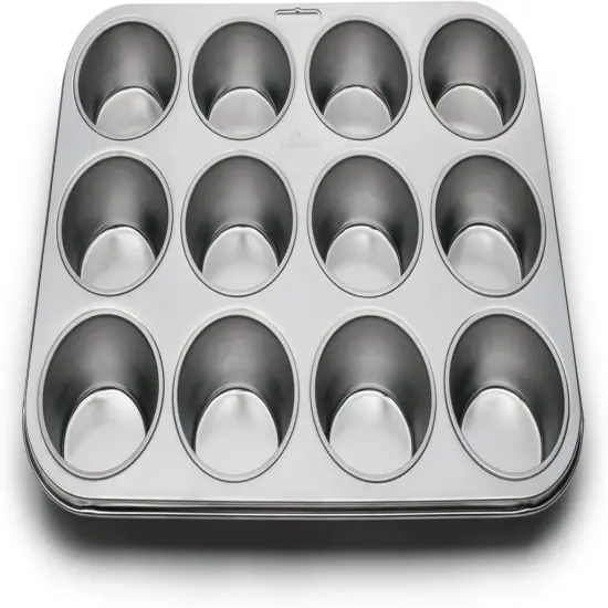 Muffin and Cupcake Pan, 12 Standard Cup, Stainless Steel {5}