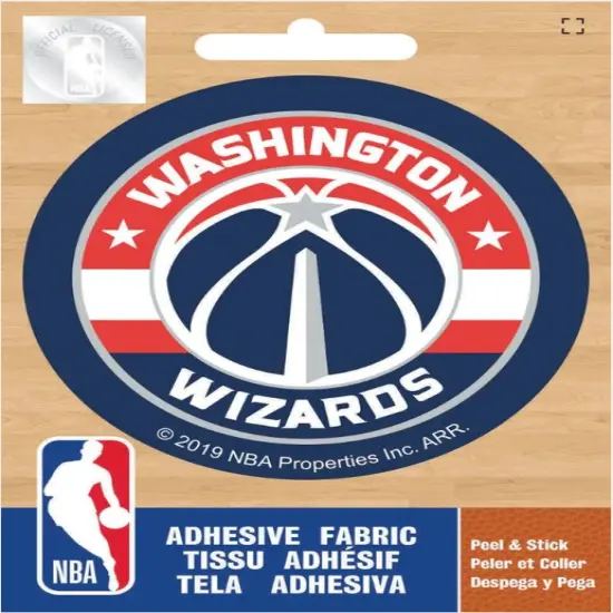 NBA Washington Wizards Logo On Solid Adhesive Fabric Badge {1}