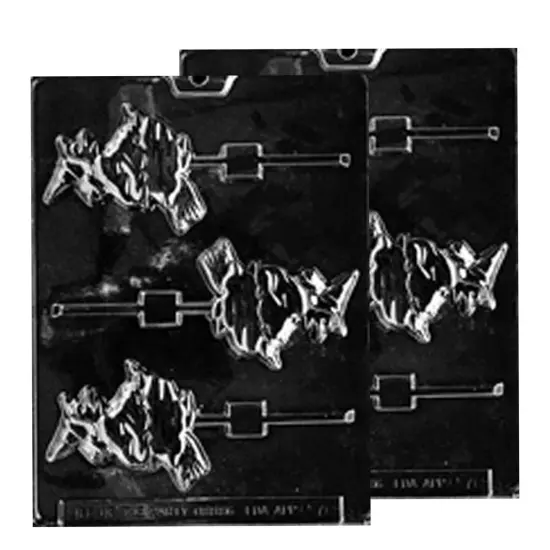 Witch On Broom Sucker Chocolate Mold for Spooky Treats {1}