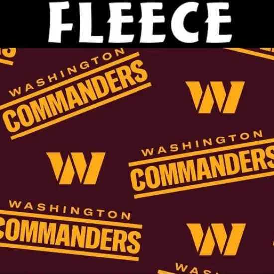 NFL Washington Commanders Fleece 70531-D Licensed Fabric by the Yard {1}