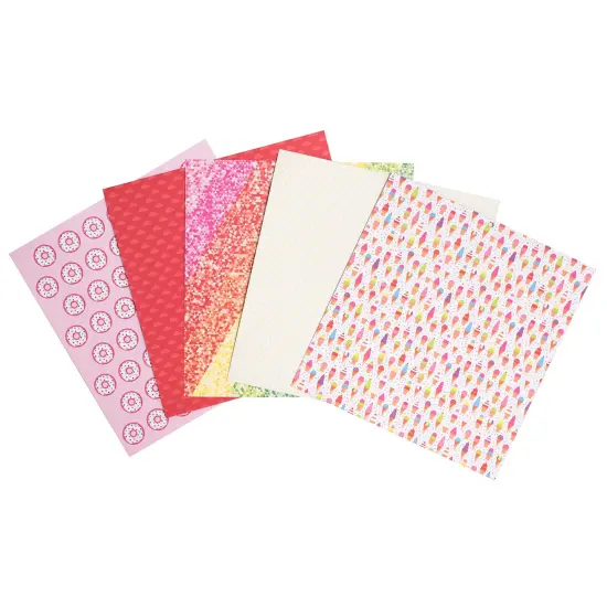DCWV Double-Sided Cardstock Stack 12"X12" 36/Pkg-Rainbow Splash, 18 Des/2 Each, 12 W/Foil {6}