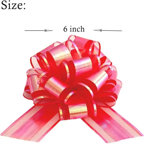 24 Pcs Rainbow Finish Bows for Gift Wrapping Set, 6 Inch Gift Bows, Party Decorations, DIY Crafts, Wedding Decorations,Party Supplies(Rainbow Multi-Color) {4}