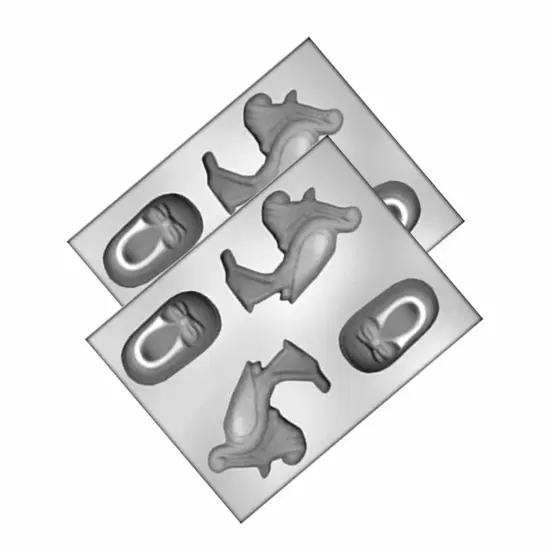 Stork & Bootie Chocolate Mold for Baby Shower Treats {4}