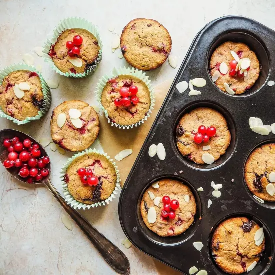 Muffin Tin, 12-Well Nonstick Cupcake Pan Set of 2, Heavy Duty Steel Muffin Pan {3}