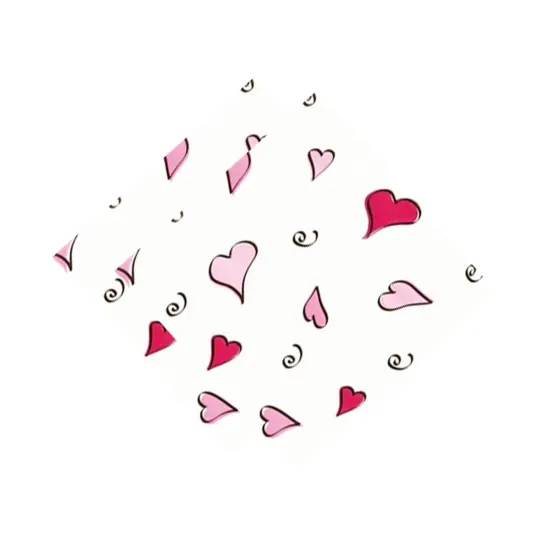 Large Swing Hearts Cello Treat Bag {3}