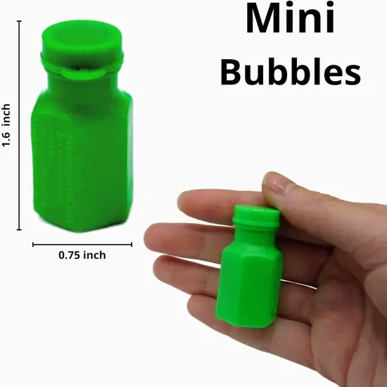 4E's Novelty 48 Pack Mini Bubbles - 1.6" Bulk Non Toxic Bubbles for Kids Party Favors {5}