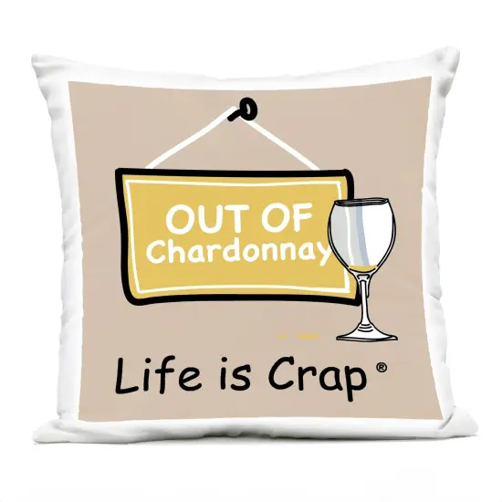 Stupell Industries Out Of Chardonnay Outdoor Printed Throw Pillow Design by LIC, 18 x 7 x 18 {1}