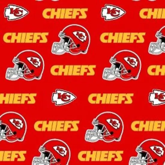Licensed NFL Kansas City Chiefs Cotton 6315-D Fabric by the Yard {1}