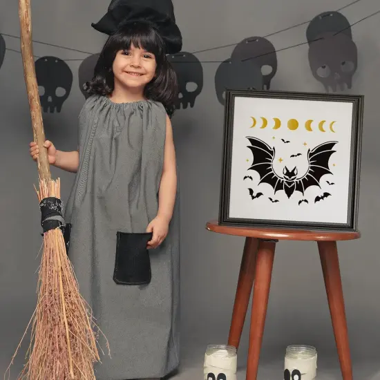 12x12inch Bat Plastic Cutouts Painting(Painting) {5}