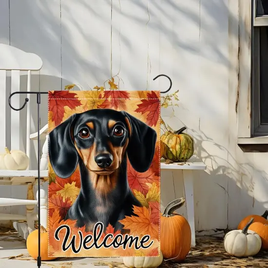 Welcome Fall Garden Yard Flag 12x18 Inch(RMQ-649) {4}