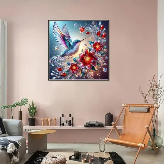 5D Hummingbird Diamond Art Painting Kits for Adults {3}