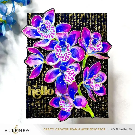 Build-A-Garden: Alluring Orchids Add-on Die Set {3}