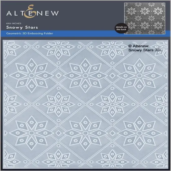 Snowy Stars 3D Embossing Folder {1}