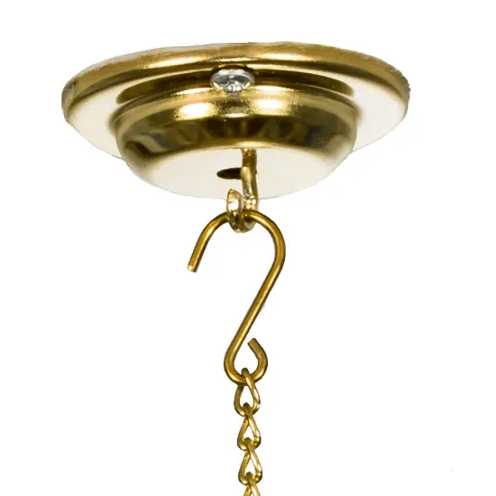 Kurt Adler 33-Inch Metal Gold Ceiling Suspended Tree {2}