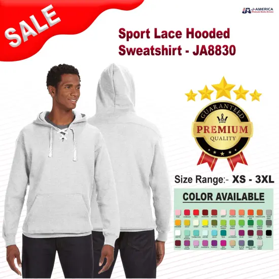 J America&reg; Sport Lace Hooded Sweatshirt MILITARY GREEN {2}