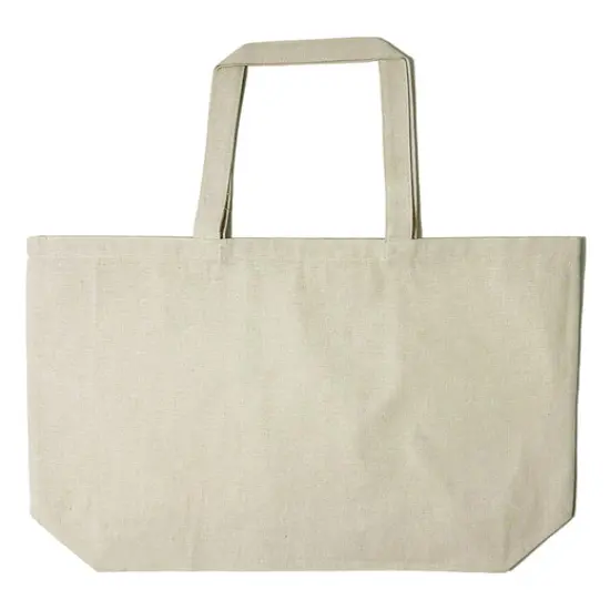Liberty Bags&reg; Jumbo Recycled Midweight Gusseted Canvas Tote RECYCLED BLACK {5}