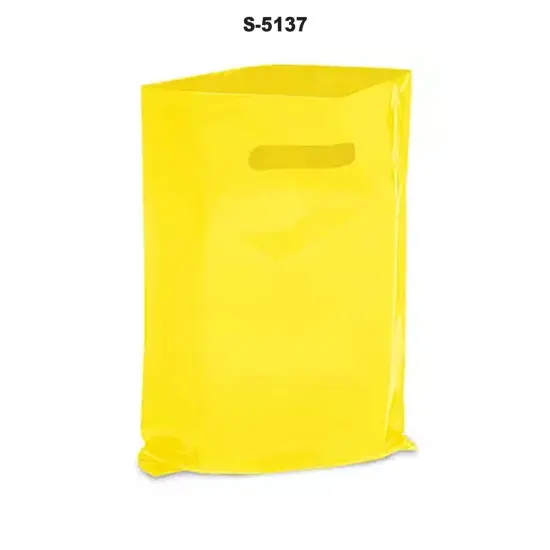 Versatile 9 x 12" Die Cut Handle Bags Yellow {3}
