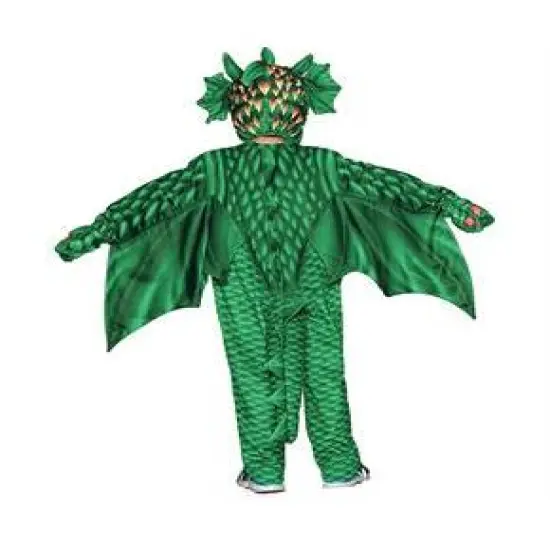Toddler Green Dragon Printed Costume {2}
