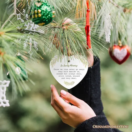 Always Near, Forever Dear Memorial Ornament, Christmas Keepsake for Loved Ones {5}