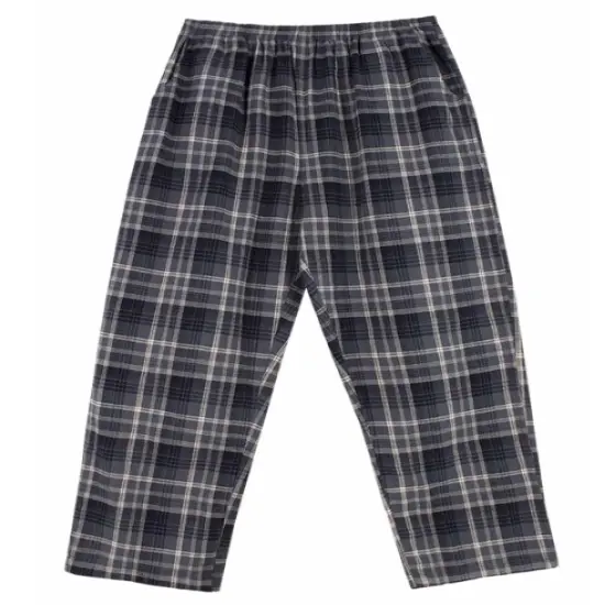 Cozy BYC Cotton PJ Pants for Ultimate Comfort Grey Plaid {2}