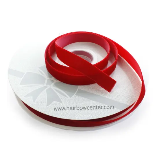 5/8" Velvet Ribbon Red {4}
