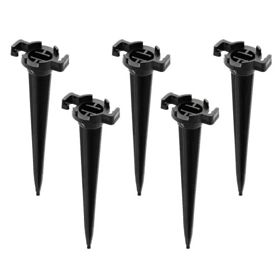 Northlight C7 and C9 Outdoor Christmas Light Stakes - 5" - Black - 100pc {1}