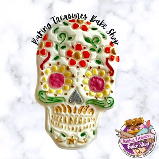Day Of the Dead Sugar Skull Silicone Mold {3}