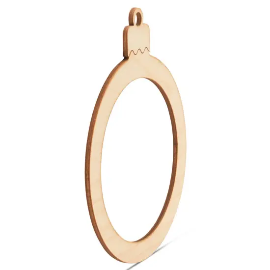 Christmas Round Picture Frame Ornament, 3" to 8" | Woodpeckers {2}