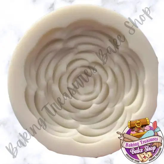 Large Size Rose Silicone Mold {3}