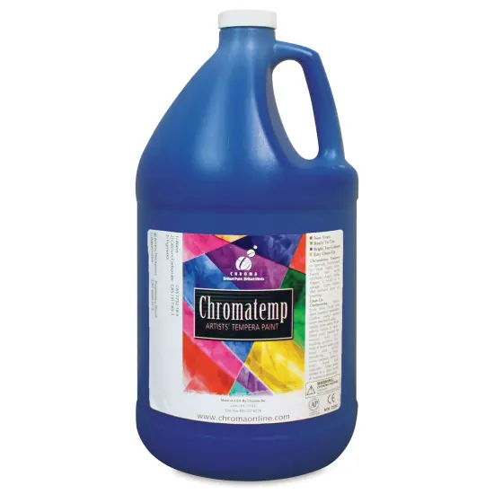 Chroma Chromatemp Artists' Tempera Paint - Phthalo Blue, 128 oz {1}