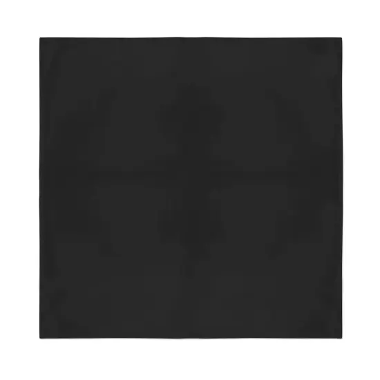 Balec Set of 12 Blank Solid Black Bandanas for Men and Women in Dozen {3}