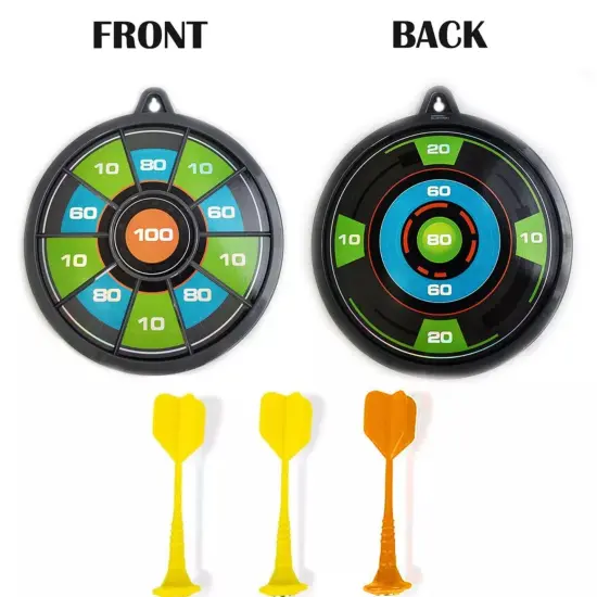Kitcheniva Magnetic Double Sided Safe Dart Board Game Kids Gift 9'' With 3 Darts {3}