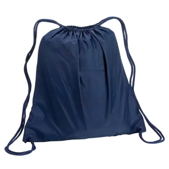 Liberty Bags&reg; Large Drawstring Bag NAVY {1}