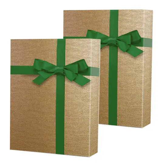 Pure Kraft Embossed Metallic Wrapping Paper 24" x 417" Roll {6}