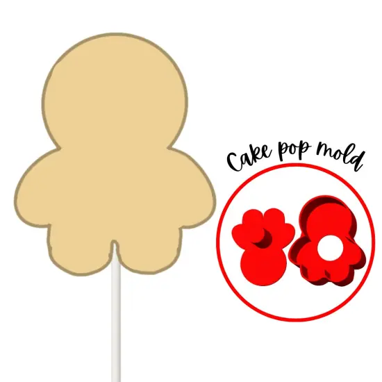 Gingerbread Man Christmas Cake Pop Mold {5}