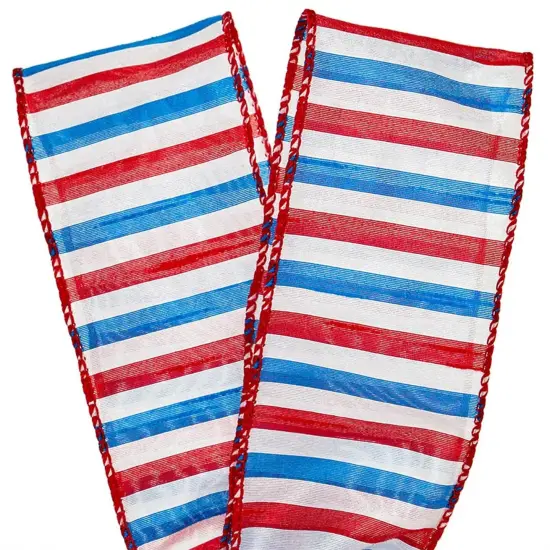 American Horizontal Striped Ribbon 2.5" x 10 Yards {4}