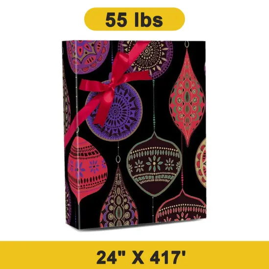 Charming Ornament Gift Wrap Roll 24" x 417' 1 Roll {1}