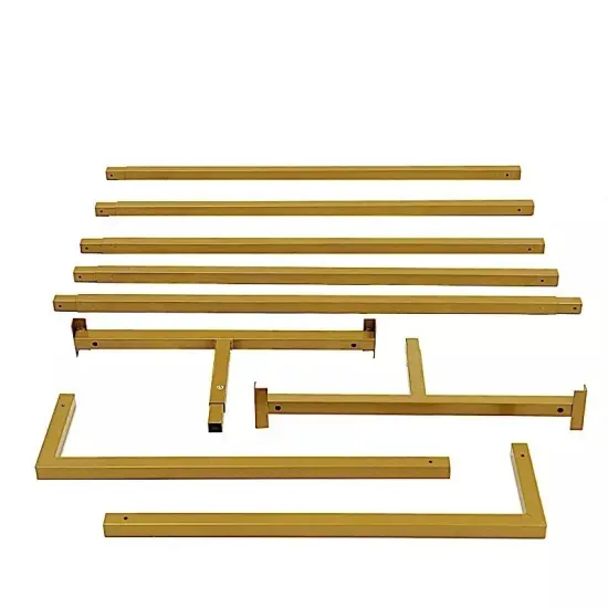8 feet Gold Metal Square Backdrop Stand Wedding Arch Party Events Decorations {2}