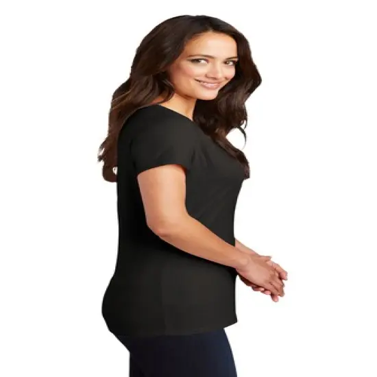 District&reg; Women&rsquo;s Perfect Tri V-Neck Tee Royal Frost {5}