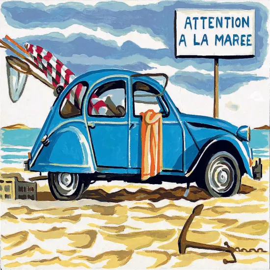 Needlepoint canvas for halfstitch without yarn Unit-Can.Ts Att.A La Maree MRCU722226 Margot de Paris Printed Tapestry Canvas {1}