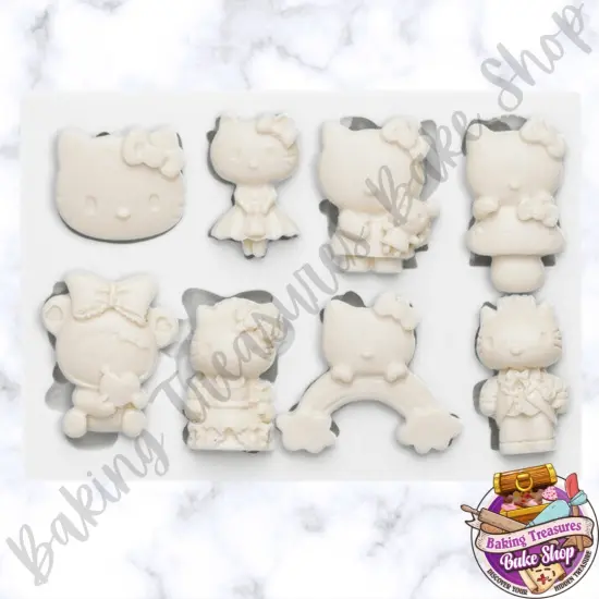 Cute Cat HK Assorted Silicone Mold {2}