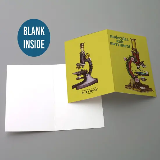 Science Lab Christmas Cards - 24-Pack Holiday Greeting Cards with 6 Festive Science-Inspired Designs, Perfect for Sharing Merry Christmas & Holiday Wishes, Blank Inside for Personalized Messages - Unique and Whimsical Stationery Set {4}