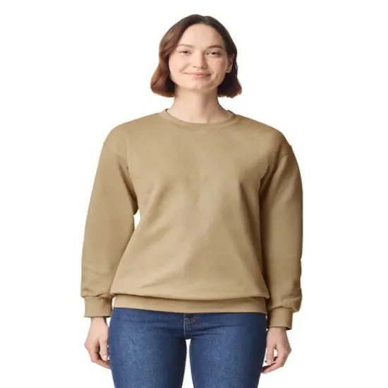Gildan&reg; Hammer Maxweight Crewneck Long Sleeve Sweatshirt Soft, Durable, and Classic Fit TAN {1}