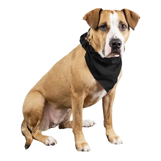 3 Pcs Plain Cotton Pets Dogs Bandana Triangle Shape- Large & Washable {2}